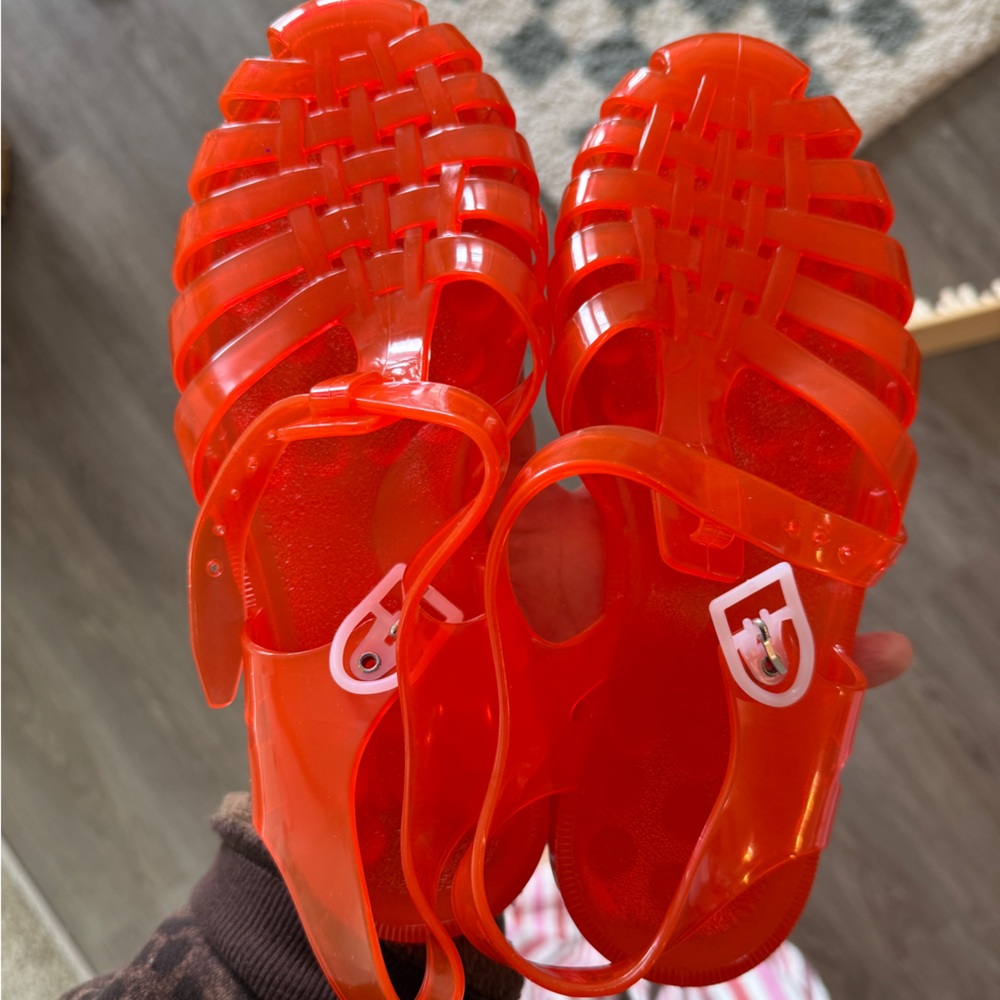 Red Jelly sandals